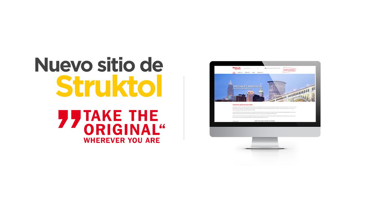 sltcaucho's tweet photo. #TweetPatrocinado
#Struktol lanza su nuevo sitio web y te invitamos a conocerlo! 🧐
Descubre más sobre productos y servicios de la firma, además de las innovaciones en Investigación y Desarrollo🔍
Visita Struktol en 👉 https://t.co/ubUWy6EpOs 💻 https://t.co/dfQccwLXYV
