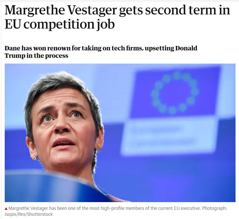 Cabinet Vestager Team. The Face of European anti competition. gCn v Facebook.