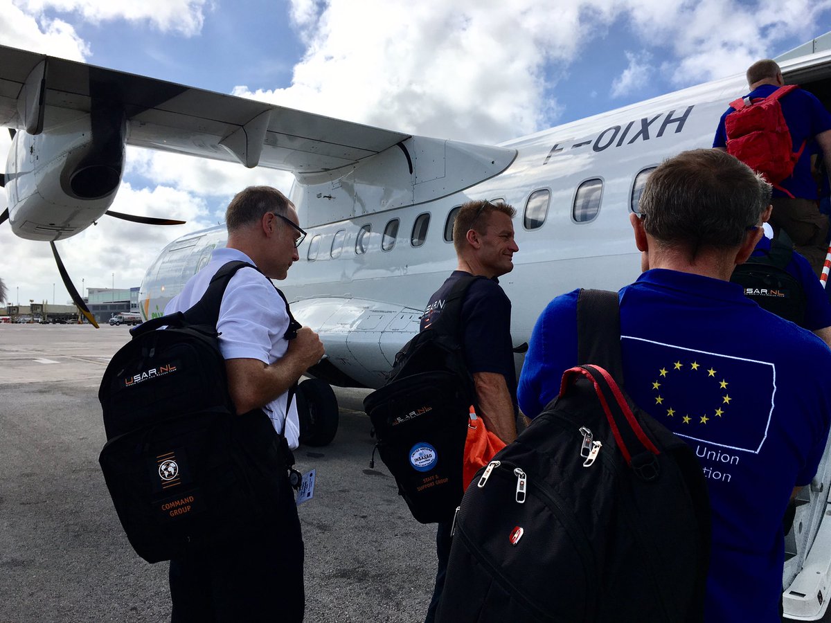 idmex_eu's tweet photo. #realtimeCC2019
Part of the international teams are departing from the coordination hub on Curação to set up a Reception and Departure Centre (RDC) and establish a Sub-OSOCC on one of the windward islands affected by the volcanic eruption and tsunami #CC2019 #EUCPT @USARNL #UNDAC https://t.co/Zi3dlvqjWX