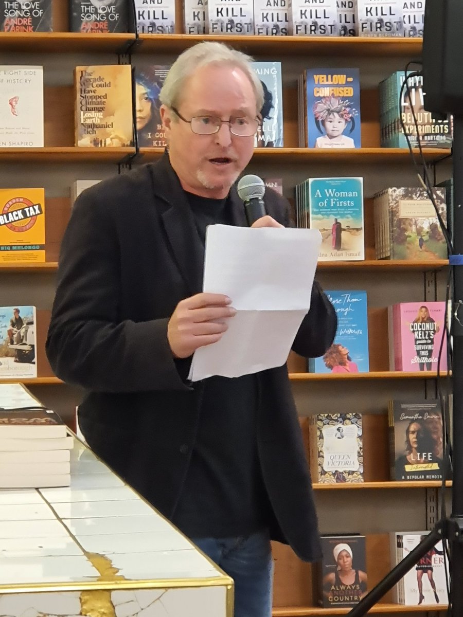 GailSchimmel's tweet image. At @stevensidley book launch for his newest book #LeavingWord. #ReadSA