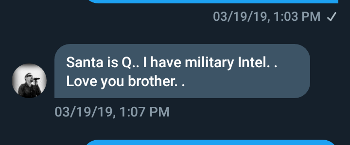 AAnon55's tweet photo. How come Santa Clown won't say he's not Q? He has followers that run around telling people that he is.

How long did people think he was JFK Jr? 🤔

An honest person would have cleared the air along time ago.

Why let people be mislead by disinfo?

Why would @bigredwavenow...☟ https://t.co/NIxkHtxH3G