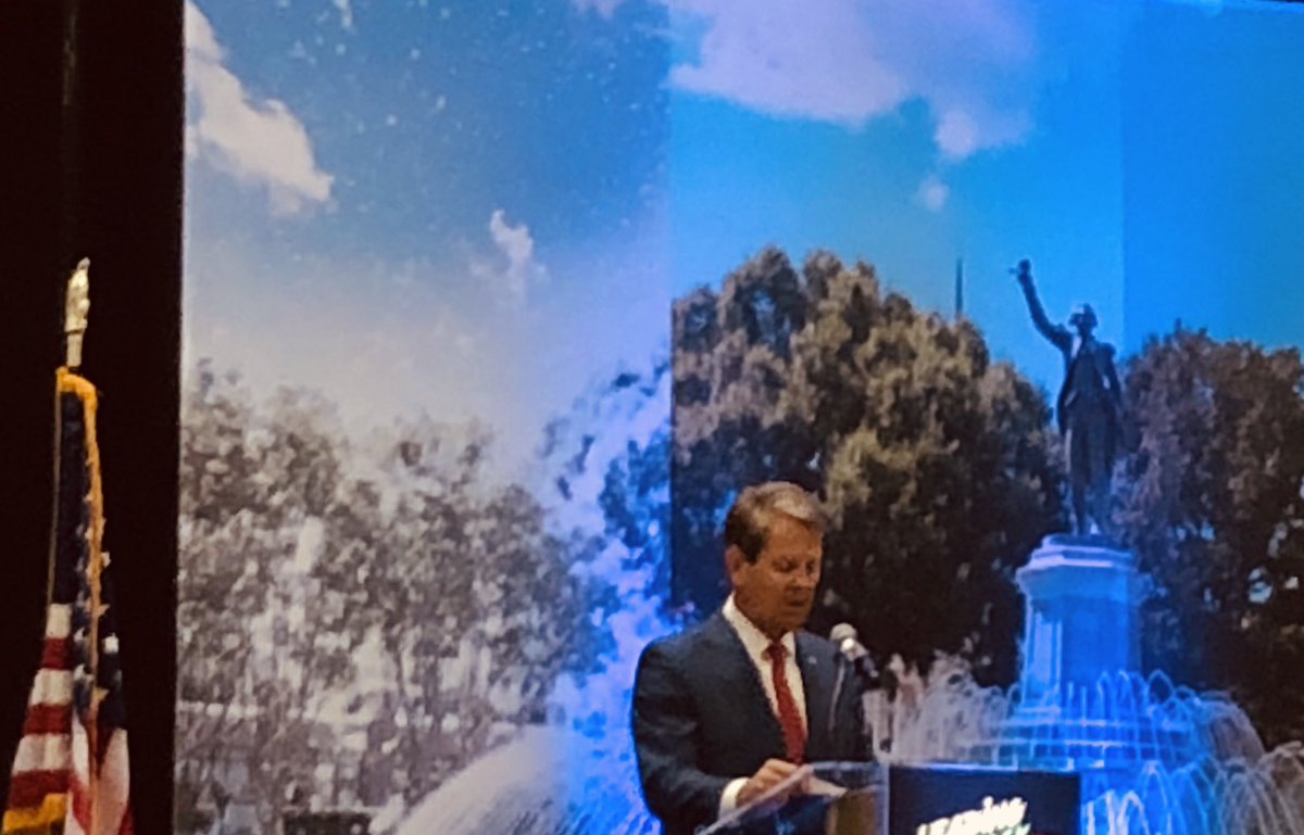 mjolley's tweet photo. Listening to Gov. @BrianKempGA at the Governor’s Conference on Tourism #NeverForget #Georgiagtc19 #travel #tourism #seerockcity #walkerrocks #SETourism #exploregeorgia https://t.co/rtGKSI9zjE
