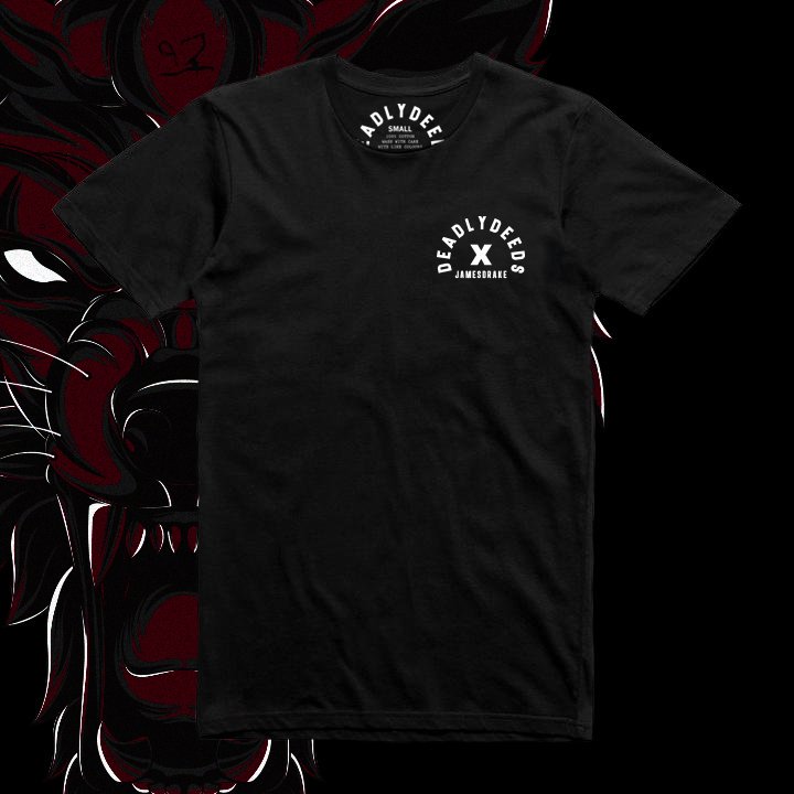 deadlydeedscc's tweet photo. We've limited availability on this lush tee in collaboration with @JamesDrake_GYT

Order yours to avoid disappointment!

General realease is this Sunday. 

https://t.co/dDjsso6B3y https://t.co/iYknRvt7f2