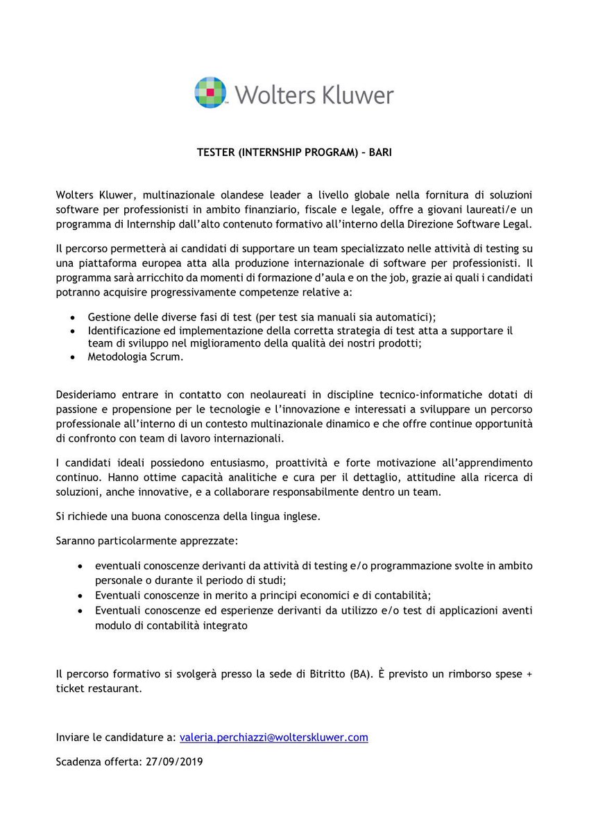 Lettera di presentazione in tedesco per scuola