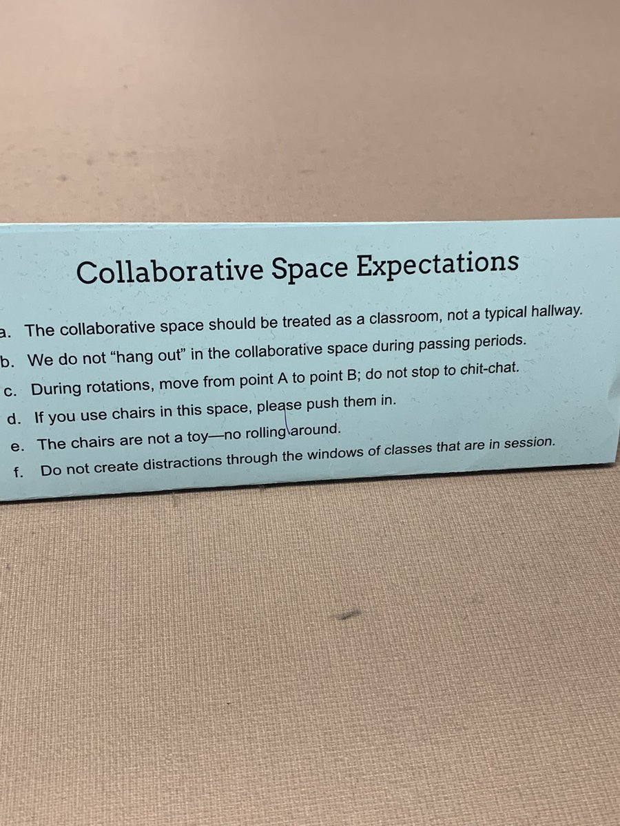 AtwellMs's tweet photo. @MrsJobado, Ms. Pham, Ms. Hendricks and Ms. Gilman - GENIUS!!  Love this visual reminder for @LFCEagles students while in the ELA collaborative space. Clear is kind! https://t.co/lo7WGw4BHs