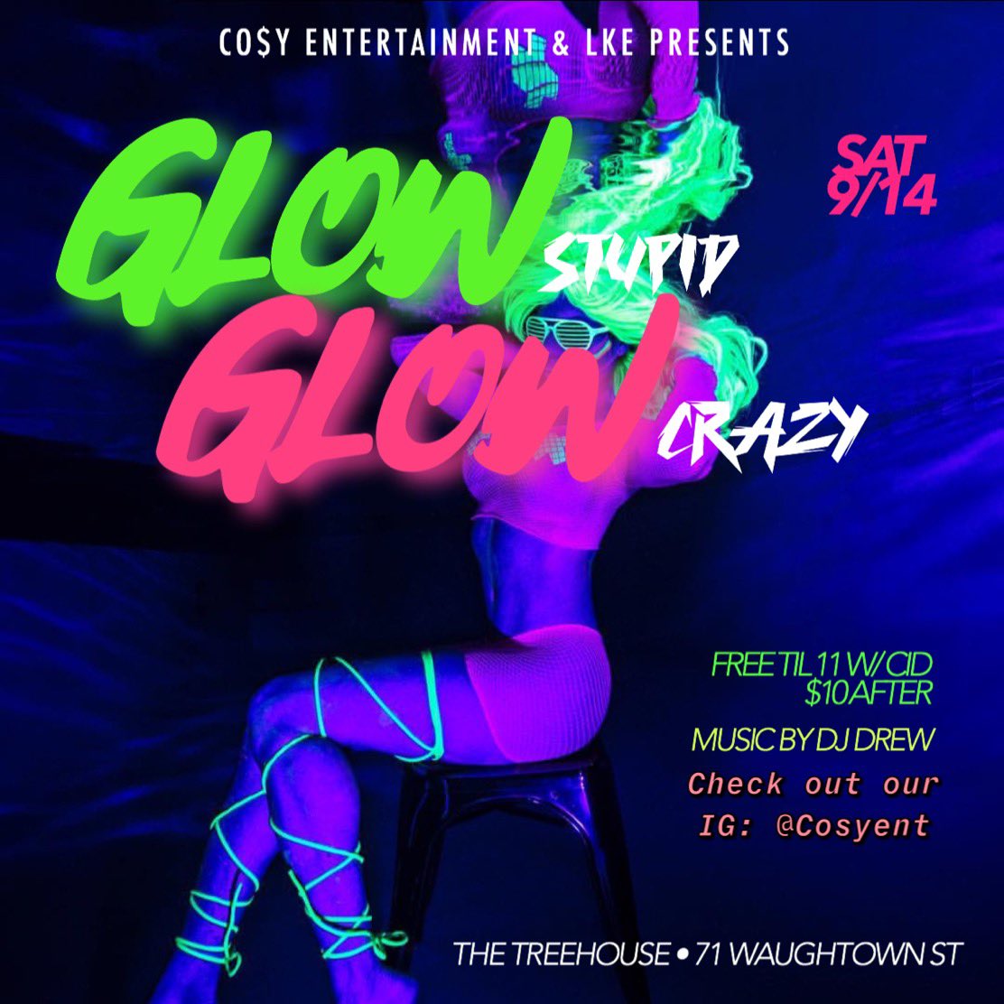 TheJuiceGod_X's tweet photo. @cosyent & @King__CEO
Presents:
#GlowStupidGlowCrazy
πΆ - @djdrew_nc
SAT 9/14
#treehousesaturdays
71 Waughtown st
18+ discounted with CID
Free till 11
$4 mixed drinks all night!
All birthdays and VIP Host DM @thejuicegod_x
#wssu https://t.co/j42aP7UuYW
