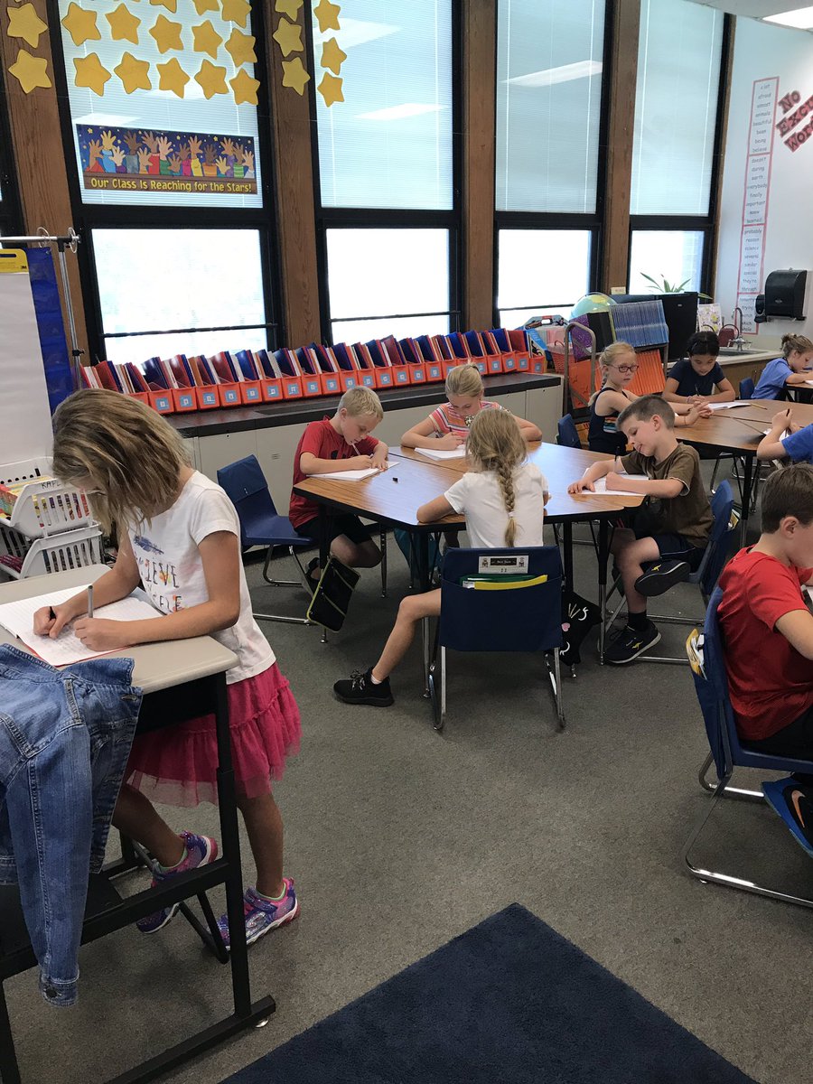 Hard at work writing narrative stories during our LA time. #EngageD64