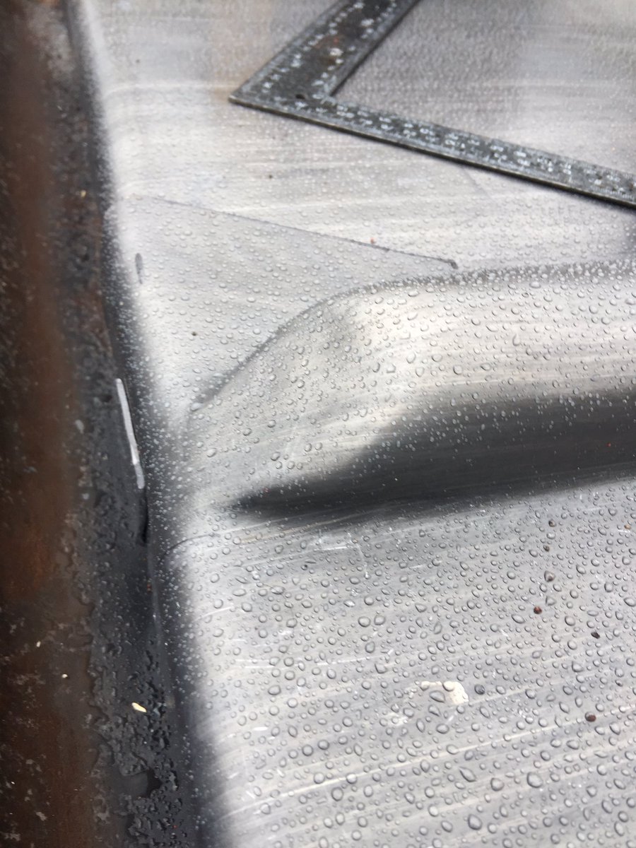 Bossed roll end #leadwork #roofing #oxford #leadsheet