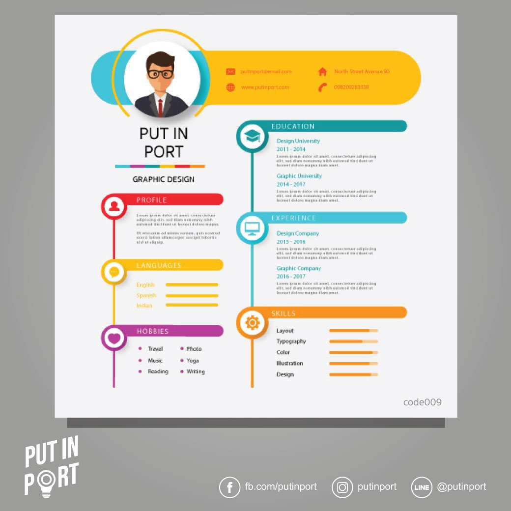 รับออกแบบ Portfolio Resume CV on Twitter: รับออกแบบ Portfolio Resume Cv On Twitter: