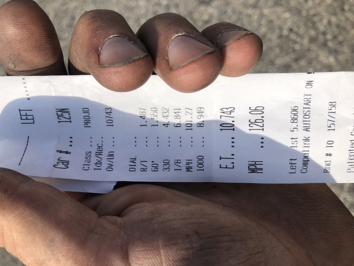 10.74 @ 126 mph. <a href="/Ken_Dwyer/">Ken Dwyer</a> <a href="/Coach_Blount/">Coach Blount</a> <a href="/OHSSAO/">OHS Stdt Activities</a>