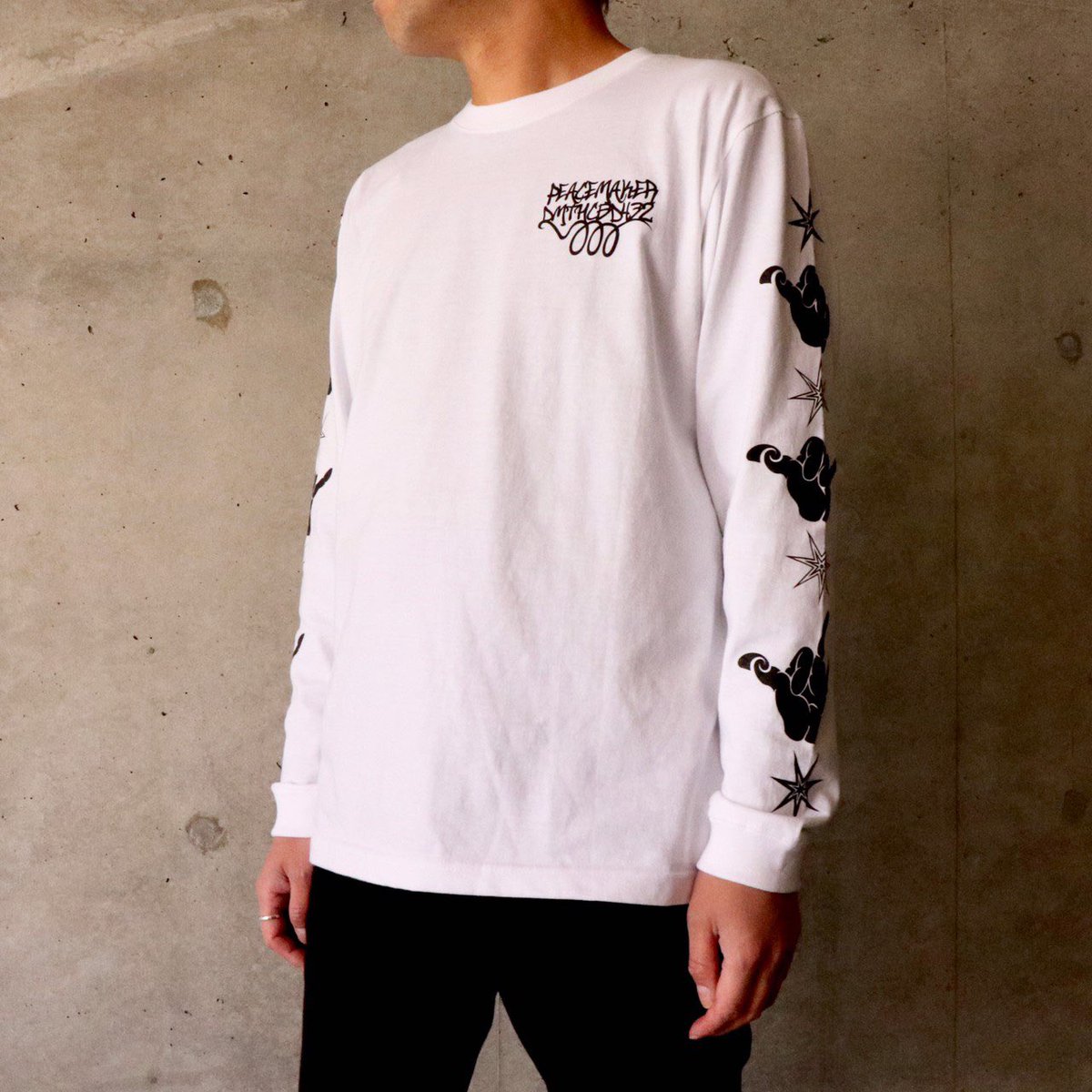 PEACEMAKERJAPAN's tweet photo. peAce LS-T ( WHT )
#japanese #tribal #tribaldesign #tribalart #bonji #mitsudomoe #peacemaker #handsign #highfashion #432hz #graffitiart #cbd #weed #luminouslight #shibuya #harajuku #streetfashion #streetstyle #post #peace
https://t.co/6XIRx25K3a
https://t.co/ysEPz8Yuds https://t.co/haDNSuJnT8
