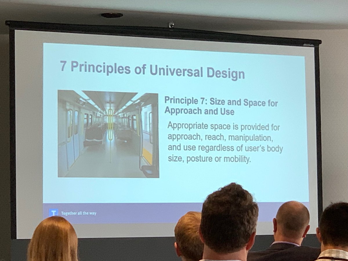 Corrected Tweet: At #railvolution2019 conference Tuesday in Vancouver session on “Designing for All: Universal Design” with NV ACDI Chair Amy Amantea -discussion re importance of designing public transportation to meet needs of persons with disabilities ⁦<a href="/CityOfNorthVan/">City of North Vancouver</a>⁩