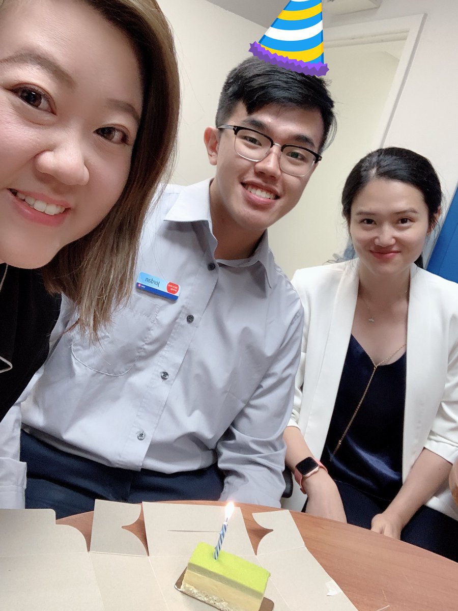 🎂Happy birthday to Jordan !! Thank you for being part of the great team 😉 enjoy your favourite passion fruit matcha cake 🍵 <a href="/SaraYang113/">Sara Yang</a> #Bestteaminbanking #proudtoworkatBMO #TeamKerrisdale