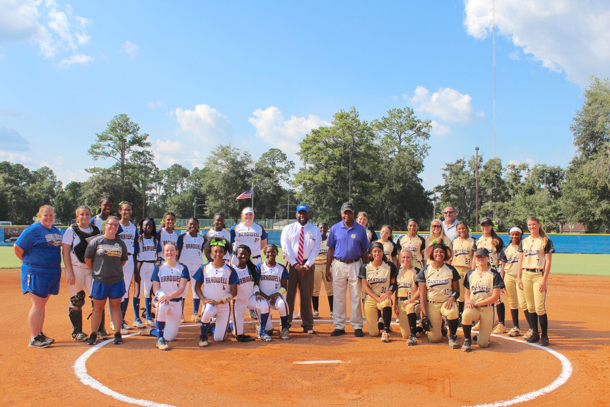 LibertyCoSchool's tweet photo. Superintendent, Dr. Franklin Perry, throws the first pitch as the Lady Tigers take on the Lady Panthers. #BIUKnow #PantherPride #oneLCSS https://t.co/e61qnQx6YO