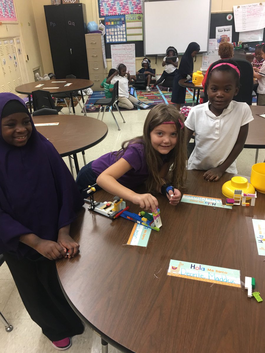 Mrs_Matney's tweet photo. We are using Legos to build a bridge for “The Three Billy Goats Gruff” to cross! #FrayserTigersRoar #togetherisbetter #secondgrade #handsonlearning #jcps https://t.co/v2WgKbpEU7