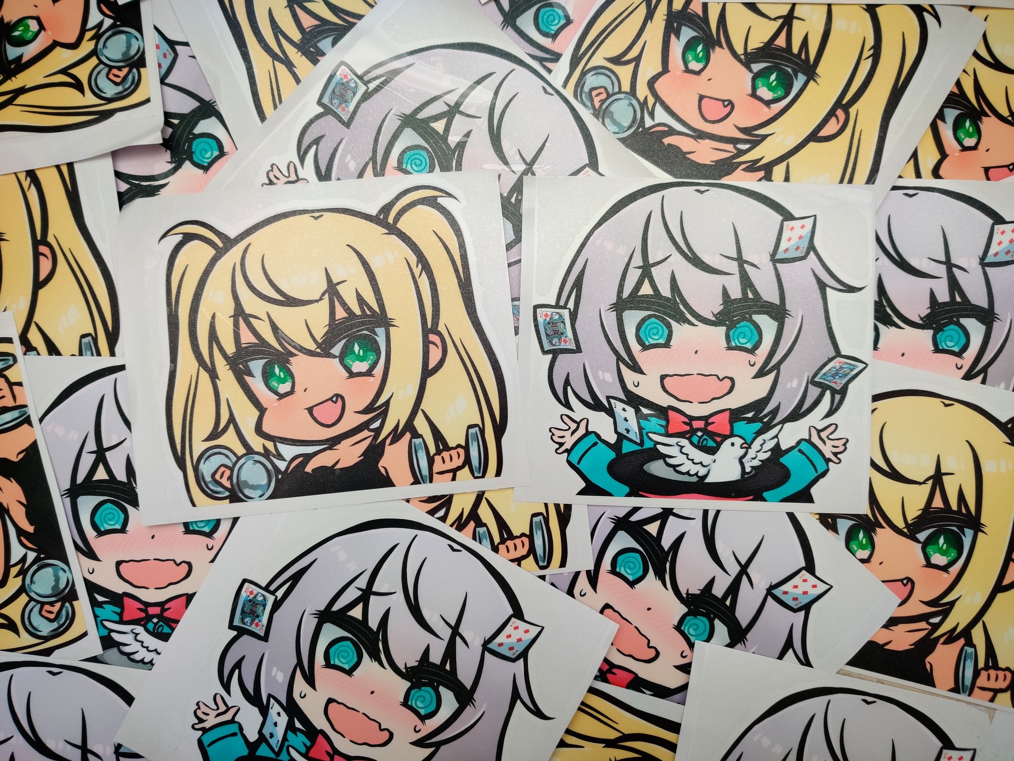 emu🐰✨ on X: *NEW* Die-cut decals featuring Sakura Hibiki from Dumbbell  and Tejina senpai from Magical Senpai, these will premiere at ColossalCon  East this week. They'll be released online once I'm back