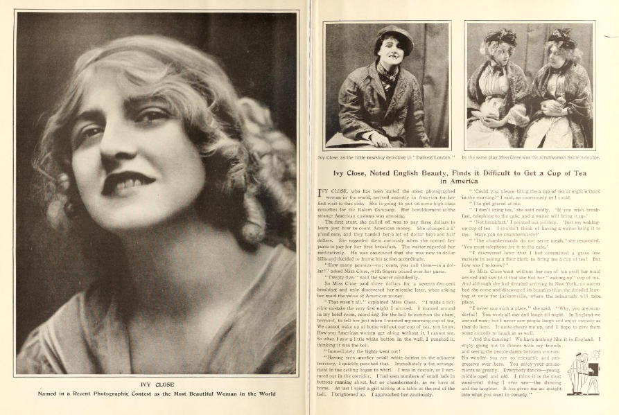 WallaceReid_'s tweet photo. 1916 #IvyClose she was one of the greatest English silent stars, did you know #GarethNeame award-winning television producer and  executive producer of the worldwide phenomenon #DowntonAbbey, is her  great grandson https://t.co/UEmqyOxFHh
