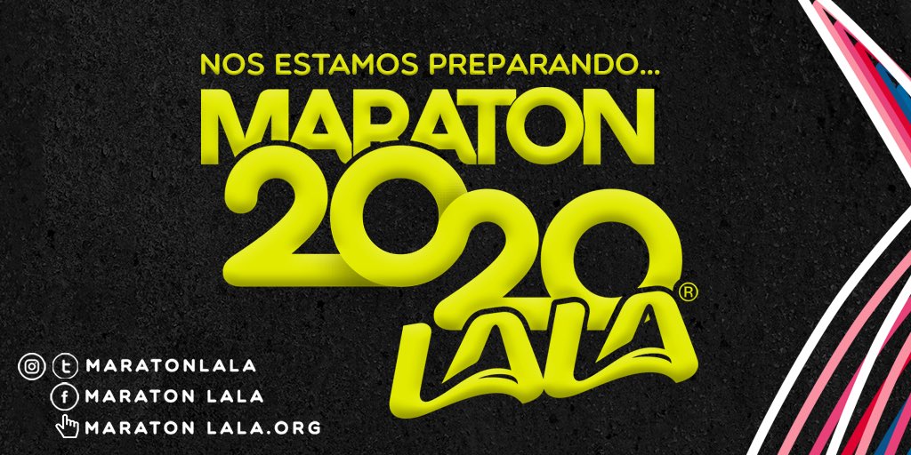 ¡Nos estamos preparando... Maratón LALA 2020! 
Inscripciones 27 de Septiembre 
#MaratónLALA