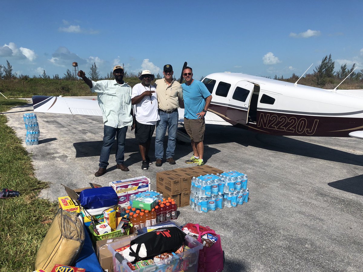 Got together with my childhood friend for a great flight over to West End with hurricane relief supplies this afternoon.  #Operation300 #BahamasReliefMission