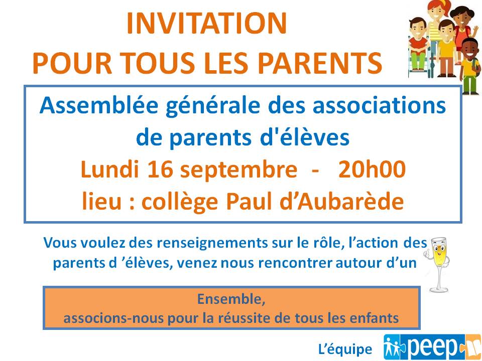 PEEP Collège Paul d'Aubarède tweet media