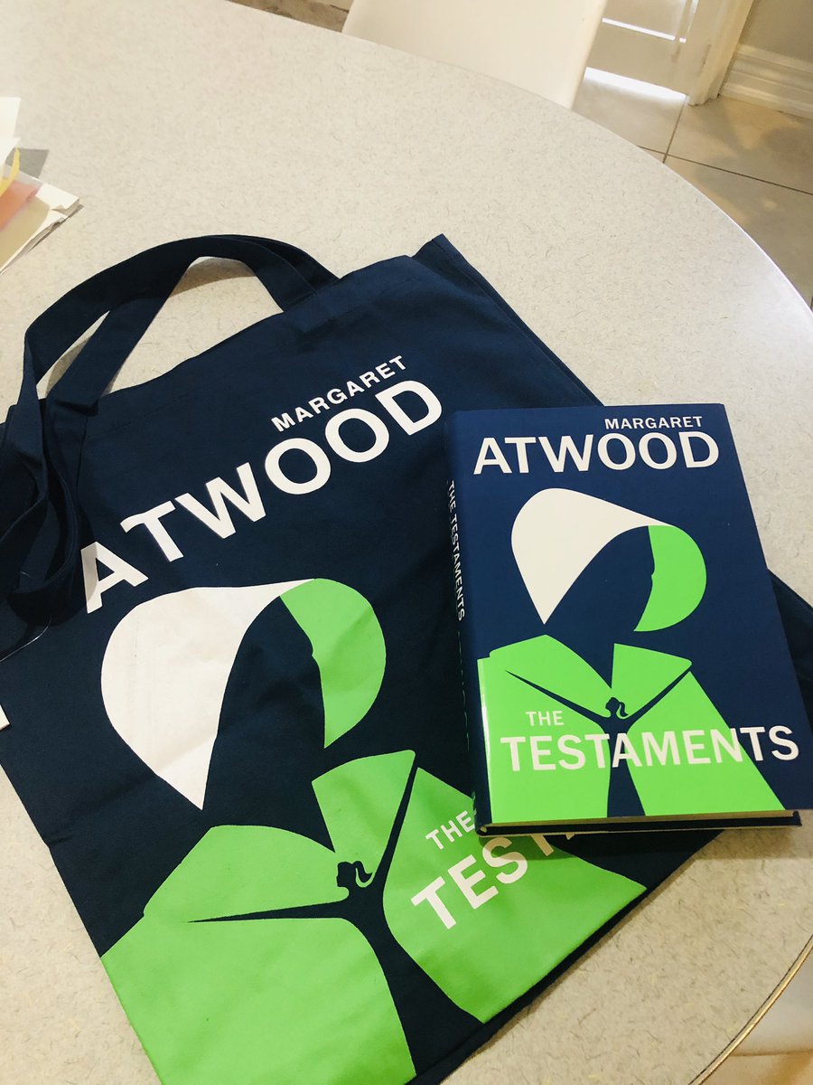 cmalaugh's tweet image. Nice surprise with my book - a free tote bag! Thanks @chaptersindigo. Can’t wait to get started. #TheTestaments @MargaretAtwood