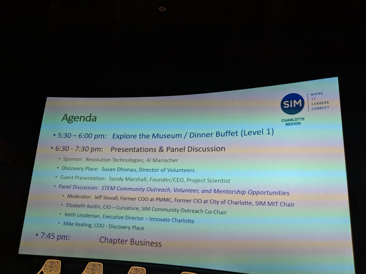 Very educational agenda tonight for our Q3 meeting.