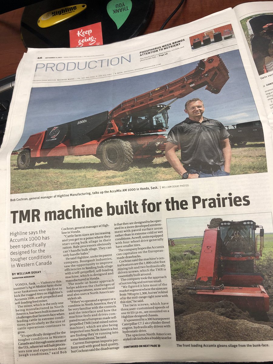 highlinemfg's tweet photo. Anyone else happen to see this in the @westernproducer today?! π #precisionfeeding #highline #weknowcows #futureoffeeding https://t.co/dEntRQJAda