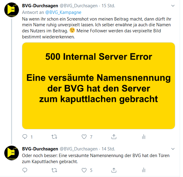 Falls die Türen nicht funktionieren sollten.