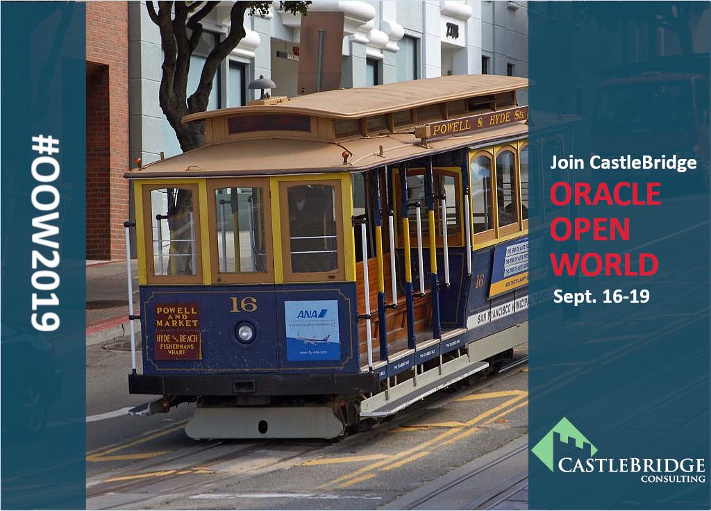 CastleBridgeCom's tweet photo. Join CastleBridge at #OOW19 to learn why our clients rated us 5 out of 5 in our recent post implementation surveys.  To schedule a one on one meeting please email sales@castlebridgeconsulting.com. #OpenWorld #CastleBridgeConsulting #HCMCloud #OracleHCM https://t.co/tYMiepVgQP