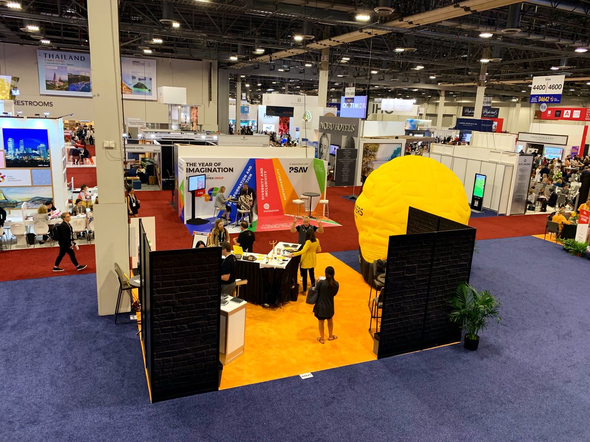THINKERSbrain's tweet image. DAY 2: Bird’s eye view of our “think tank” 🔭 Step into the discovery zone to discover your better ideas faster 💡 #IMEX19 #ThinkCreateShare #SixStarIMEX #ExperiencesForEvents