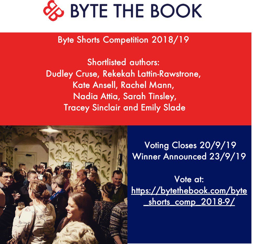 BytetheBook's tweet photo. Have you been #reading and participating in our #ByteShorts #competition?
Featuring #ByteMembers @CrippledWriter @Thriftygal @rachelmannnyc @dudleycruse @RebekahLattinR @nadia_land_ and more!
Read now and choose your favourite: https://t.co/HaQaaiZ1j5 https://t.co/mQpNJdL2XD