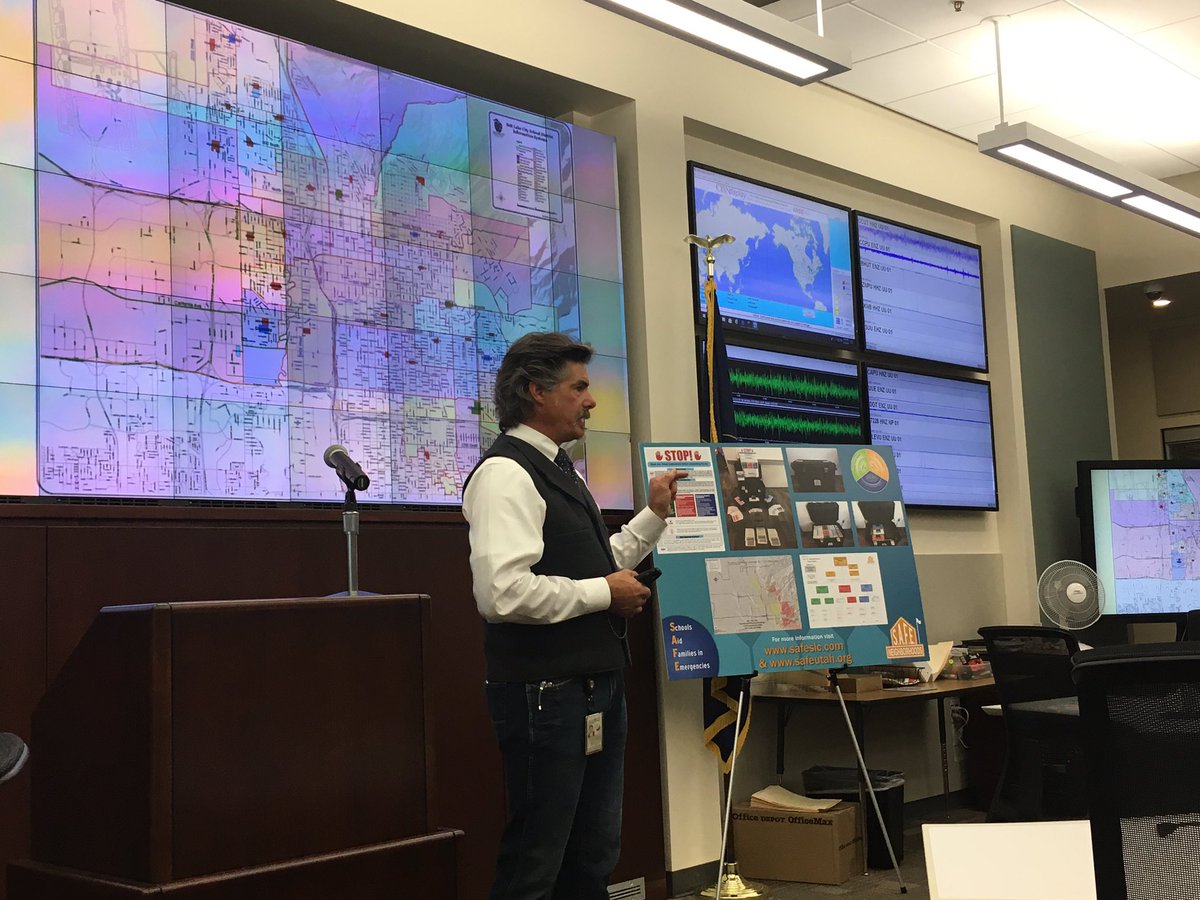 UtahEmergency's tweet photo. #TodayAtDEM: We work to get schools ready for disaster with #BeReadySchools, part of our @BeReadyUtah program. 

Today, at our School Readiness Coordinating Council, we discussed #PIO best practices for schools and the #SAFENeighborhoods program from @bereadyslc https://t.co/ADnvxXK0OR