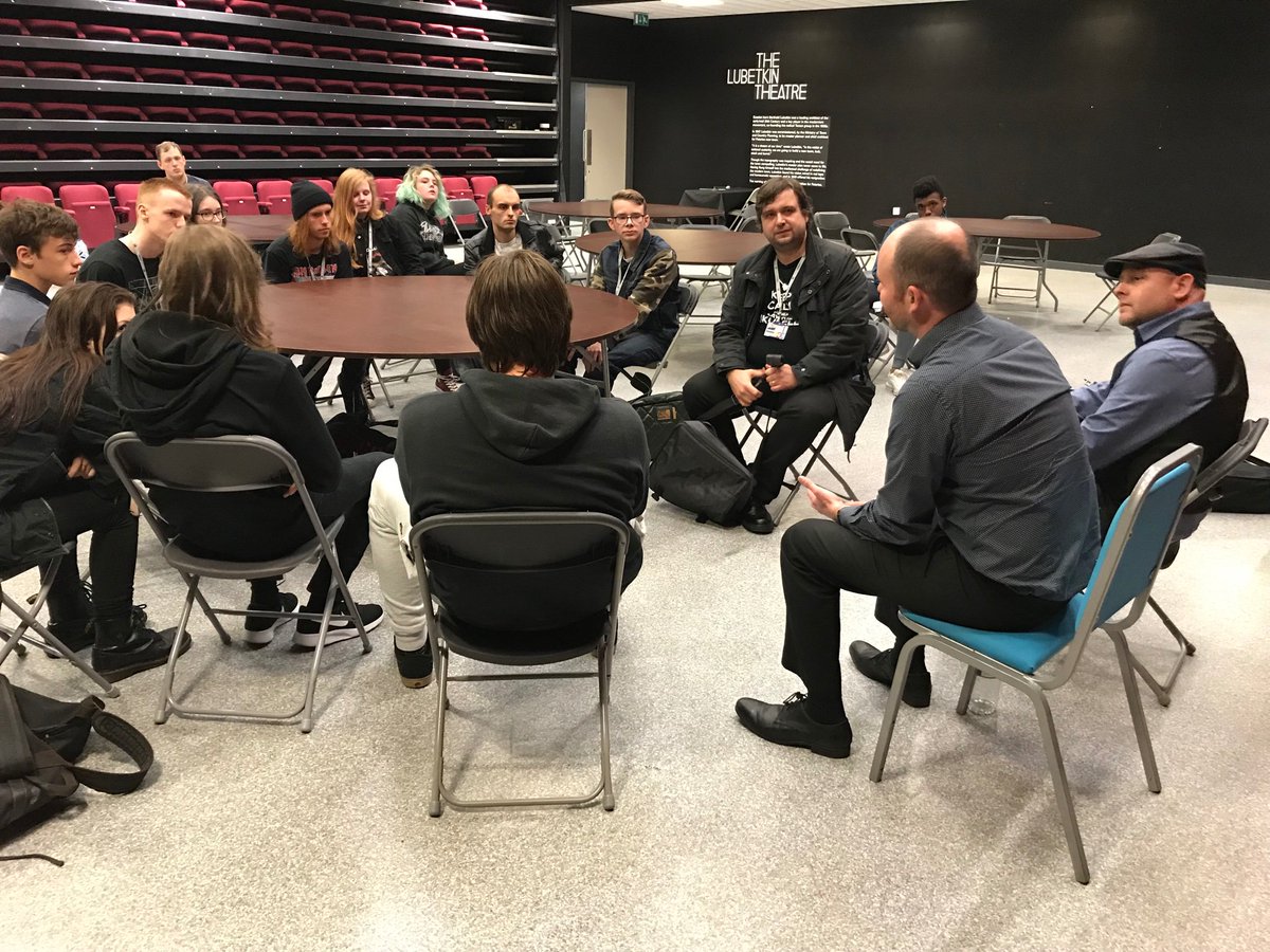 AtLubetkin's tweet photo. A wonderful lunchtime concert today with @PaulREdis and @grahamhardytpt , followed by interesting Q&amp;As for @EastDurhamCol #music #students . Thankyou! https://t.co/VLMoLplfku