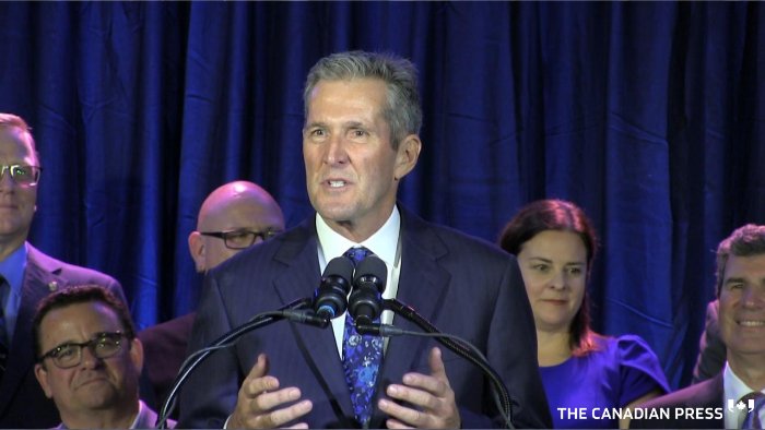 Brian Pallister and his Progressive Conservatives won a second consecutive majority government in Manitoba’s election on Tuesday. 
tgam.ca/2kckUjH