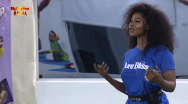 BBNaija's tweet photo. Tacha decided to tell Omashola why he is special. It could have been Seyi about a week ago.

#BBNaija
Brought to you by @pureblissng
Vote here: https://t.co/Mn4b7z4UUO https://t.co/AVVYaNyL4f
