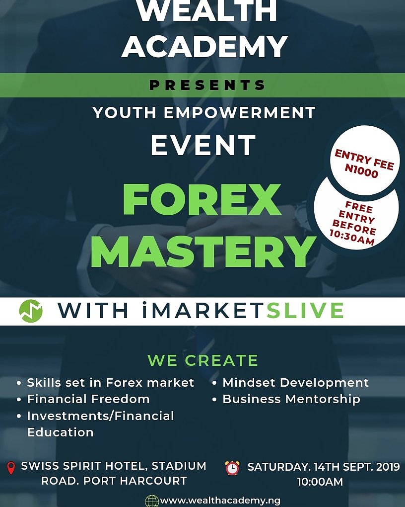 Tabfx_academy's tweet photo. #portharcourt #forex #money Join us on Saturday and acquire a skill of a lifetime. Time to level up your hustle https://t.co/1gVWr0chzh