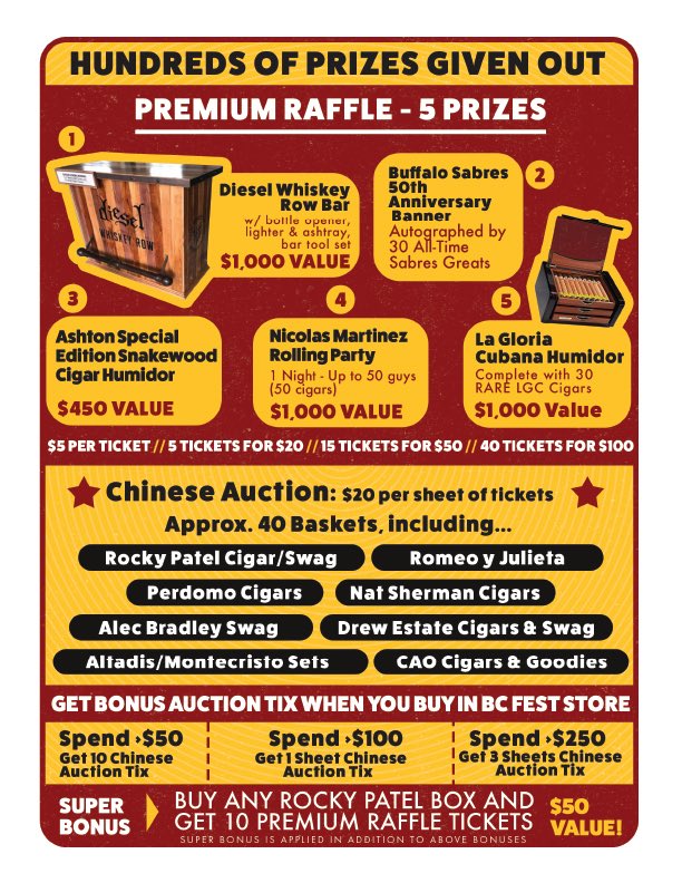 buffcigarfest's tweet photo. Festival Program! 

(No need to print. You will be getting these) https://t.co/suGvqOUj9A