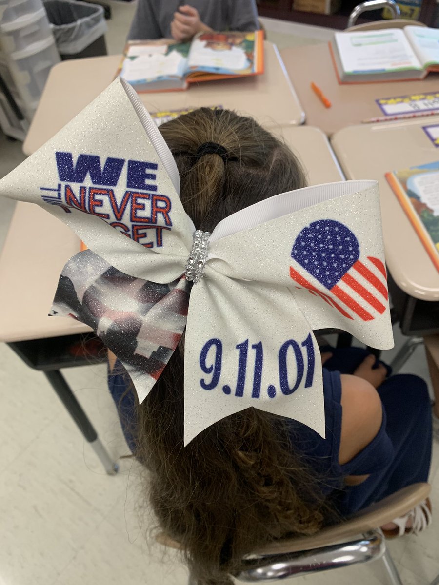 We will always remember 9-11 ❤️🇺🇸💙 #soaringseahawks #thirdgraderocks #fitzfamily #patriotday