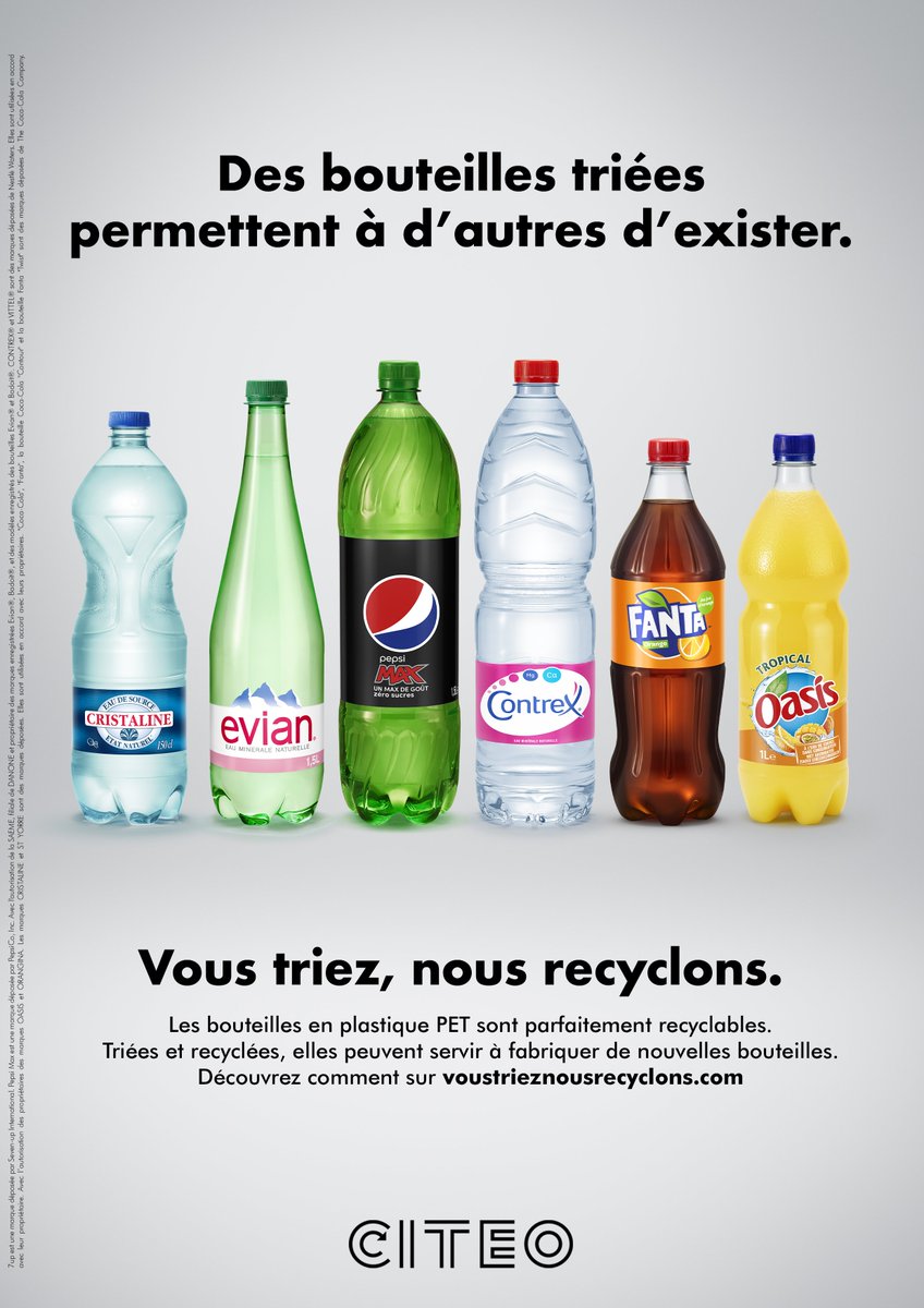 citeofrance's tweet photo. 🥇Notre campagne #VousTriezNousRecyclons gagne le Grand Prix @Stratégies #gpstrat dans la catégorie Campagne #RSE ! Bravo aux marques qui se sont engagées avec nous pour le #gestedetri et #recyclage du plastique💪♻️ @severinelebre @lau_kst @84Paris_live https://t.co/PFrnMMyQe1