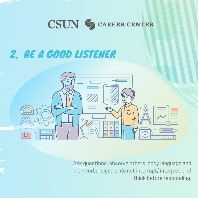 CSUNCareerCtr's tweet photo. Having the ability to communicate effectively with supervisors, colleagues, and staff is #essential, regardless of what industry you work in. Here are some tips on how to be a better communicator.
#CSUN #CSUNCareerCenter #CSUNstudent #counseling #counselingadvise https://t.co/ZUsTp92N5F