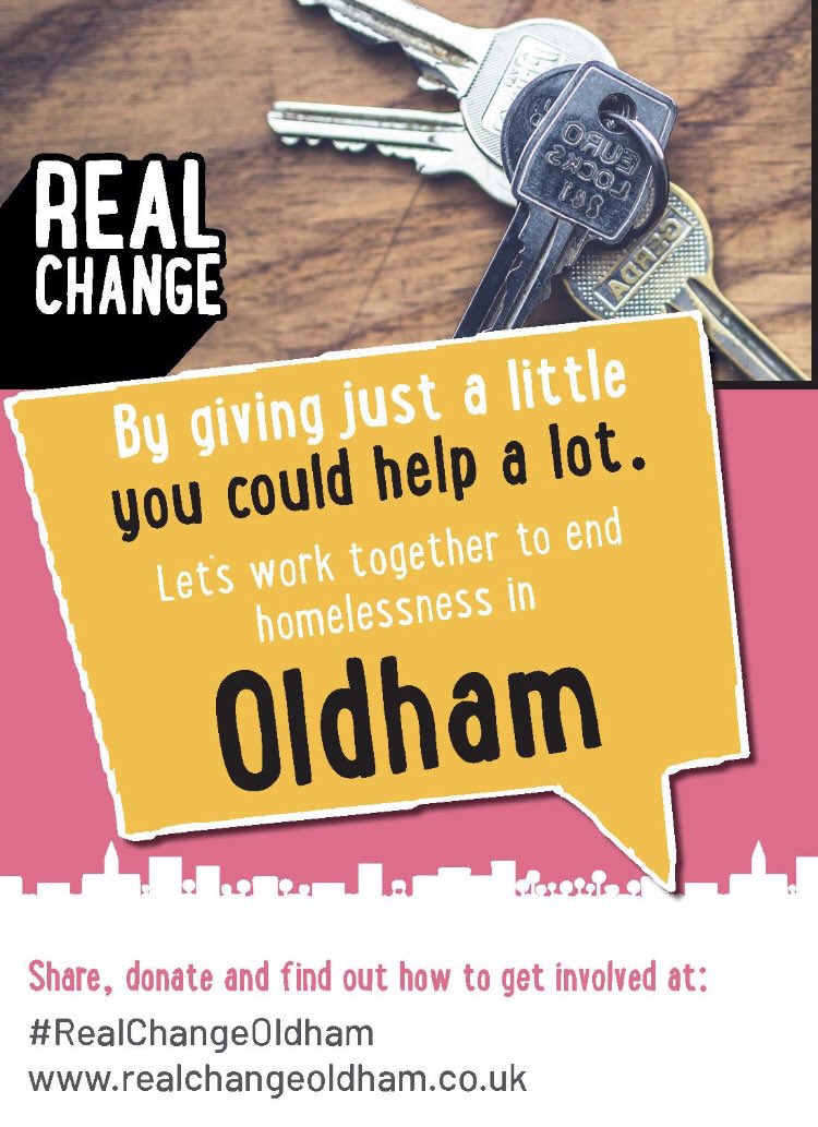 OldhamReal's tweet photo. #RealChangeOldham is Launching on 10 October 2019 #WorldHomelessDay join us @GalleryOldham Click Here to book your place 👉 https://t.co/4TG0wdtif3 #LoveOldham #OldhamHour https://t.co/iK38KtFQCw