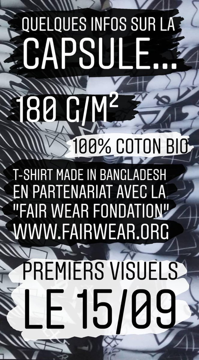 Esseclothing's tweet photo. Préparez vous a du lourd 🔥 
(Allez checker le site de la fair Wear fondation c'est vraiment une excellente initiative) https://t.co/pyHSZEX47T