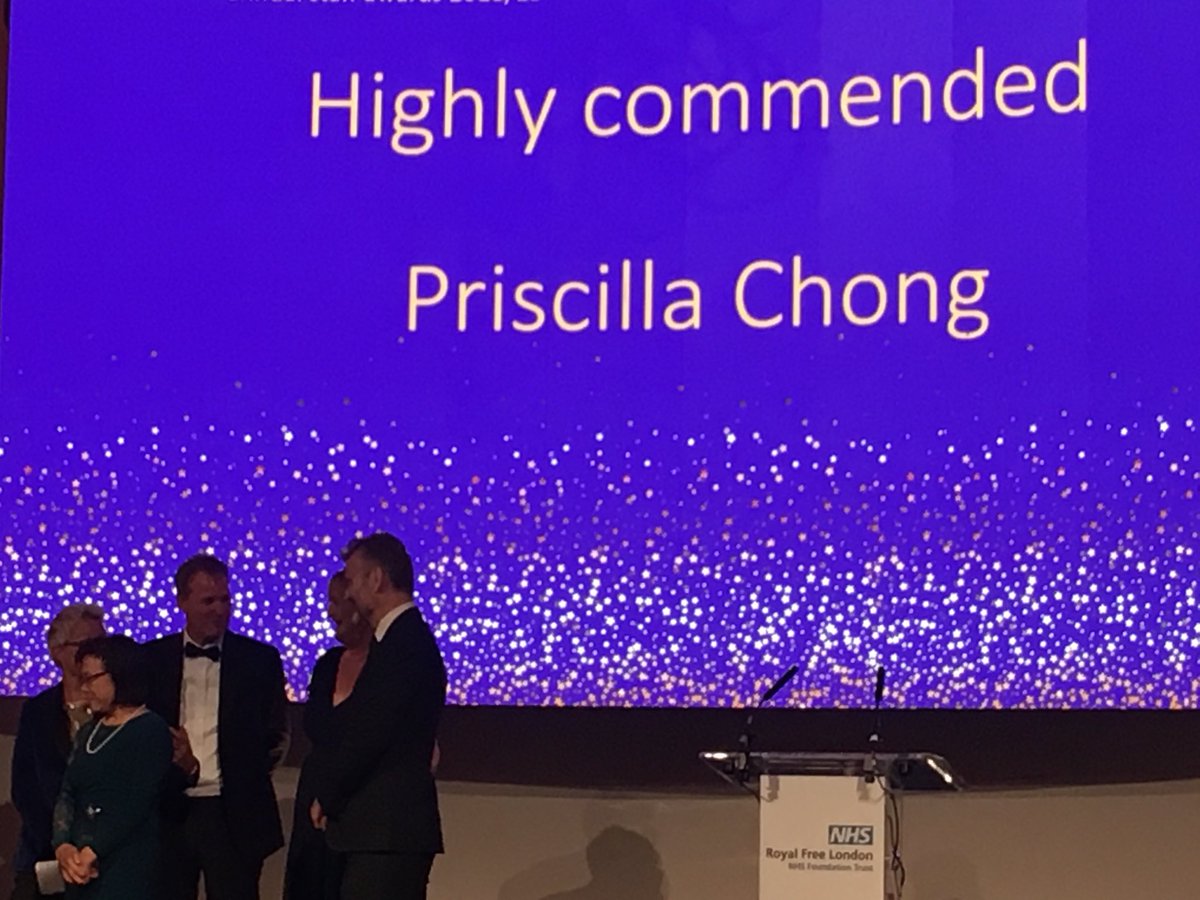 Our very own Priscilla Chong scoops the highly commended #RFLOscars educator of the year ⁦@RoyalFreeNHS⁩ ⁦@clarecane⁩ ⁦⁦@DocJim2004⁩ ⁦@CELIAHARDING13⁩