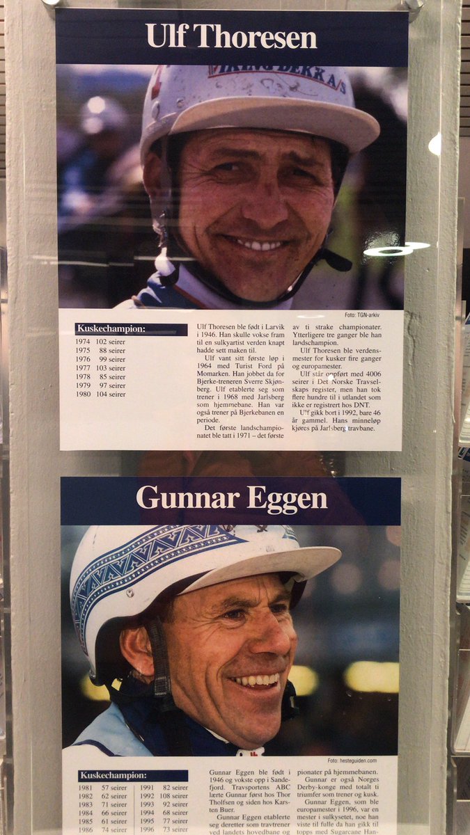 evertom72's tweet image. Tenk hvor stor travsporten var når disse to regjerte. Gode minner🐴👌