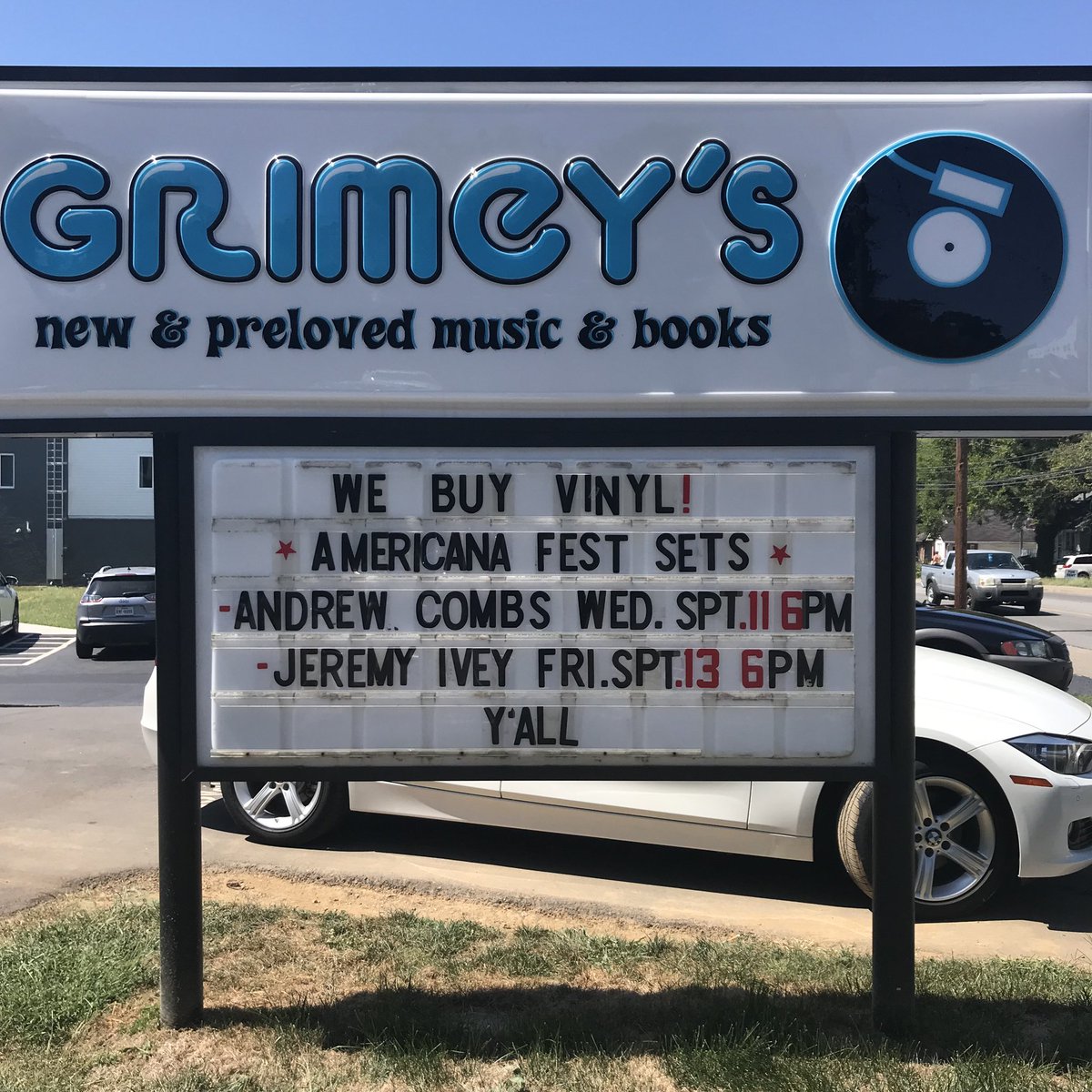 Grimeys's tweet photo. It’s @andrew_combs day at Grimey’s! Head over at 6:00 for his free & all-ages in-store performance and make sure you enter to win a test-pressing of #IdealMan when you’re here! #andrewcombs #idealman #americanafest #nashvillerocks https://t.co/ePcFfiWWPT