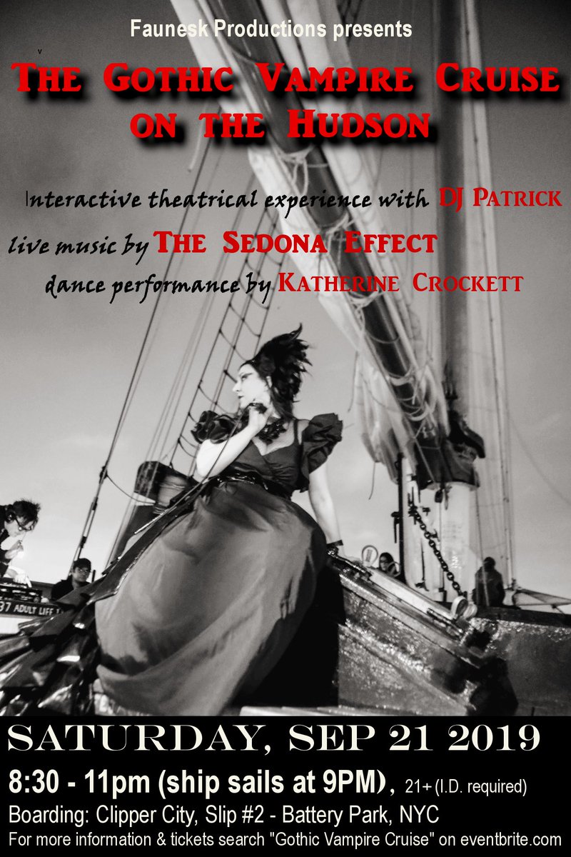 TheSedonaEffect's tweet photo. Sep 21st we’re playing at this awesome, immersive, theatrical extravaganza sailing down then Hudson into the night https://t.co/JuCxjuImLI https://t.co/pGcOMYWwn7