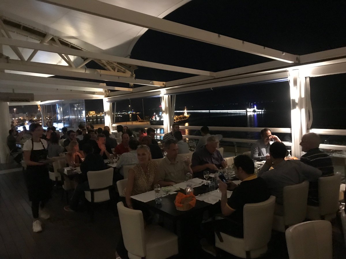 OpenSourceMANO's tweet photo. Fantastic social event at #OSMhackfest7 #Patras thanks ⁦@upatras⁩ and sponsors 🙌🙌🙌 #OSM #community https://t.co/8NIx1ts64i