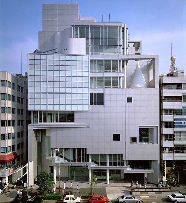 The Spiral Building, Fumihiko Maki, Omotesando, Tokyo, 1985.-Image unknown source