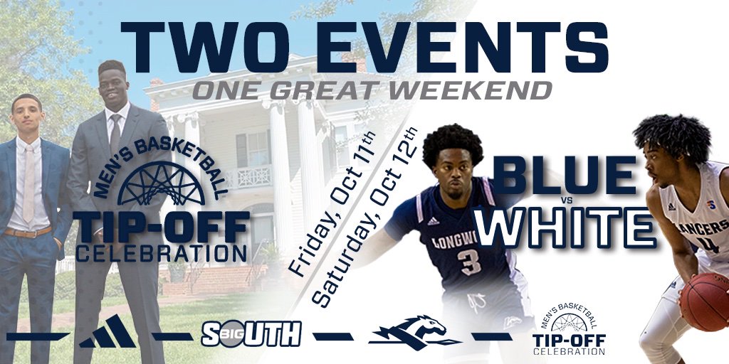 LongwoodMBB's tweet photo. Longwood Alumni and Farmville residents, registration is open for the inaugural Tip-Off Celebration. For more information and to register, please go to https://t.co/FU0b6JxiB3. Students, be sure to join us Saturday morning for our Blue vs White game. #OnTheRise https://t.co/BD4b0aCNTz