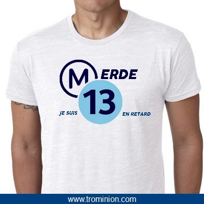 Etoile2M's tweet photo. #RATP 
LE TEE SHIRT DE LA GREVE DU VENDREDI 13 https://t.co/H04OcIdaMG